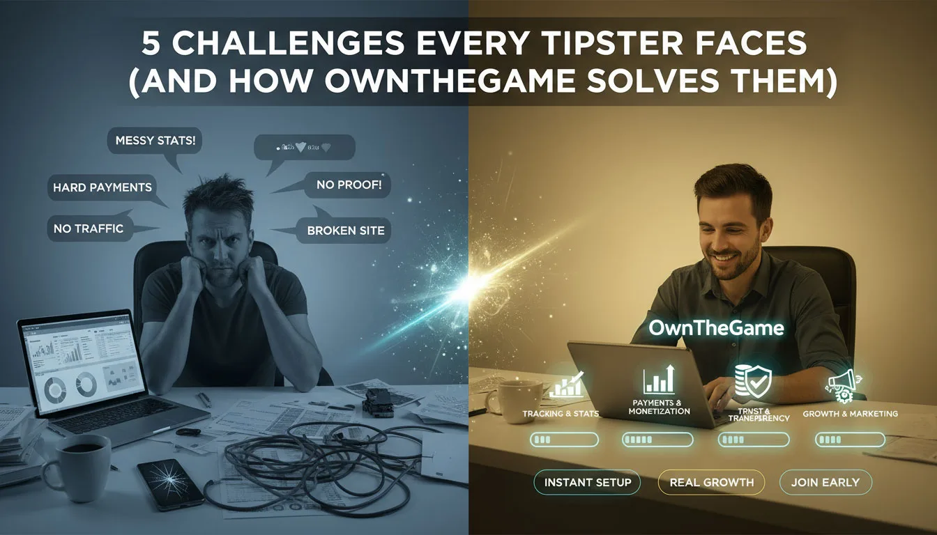5 Challenges Every Tipster Faces (and How OwnTheGame Solves Them)